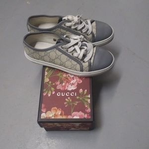 Gucci Shoes - Gucci Gray GG Sneakers Gucci Shoes - Gucci Gray GG Sneakers